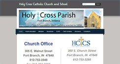 Desktop Screenshot of holycrossparish.info