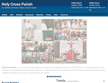 Tablet Screenshot of holycrossparish.com
