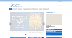 Desktop Screenshot of holycrossparish.ca