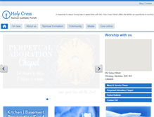 Tablet Screenshot of holycrossparish.ca